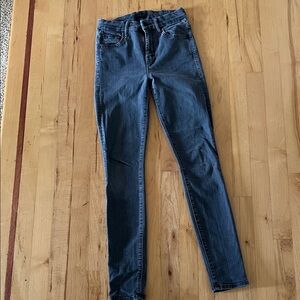 MOTHER Dark Blue Skinny Jeans
